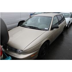1996 SATURN SW2, 4 DOOR HATCHBACK, GOLD, VIN # 1G8ZK8273RZ244858