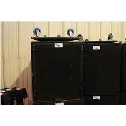 EAW KF750 TRI-AMP FULL RANGE LOUD SPEAKER WITH SOFT BAG AND WHEEL BOARD