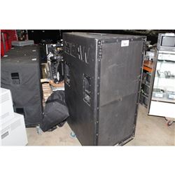 EAW SB750 DUAL 18'' SUB SPEAKER WITH SOFT BAG AND WHEEL BOARD