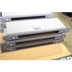 LOT OF 3 SONY BKS-R3280 SINGLE STATUS DISPLAY UNITS
