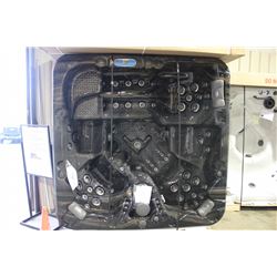 MERMAID ST. ANDREW SPA 5 PERSON HOT TUB, MIDNIGHT CANYON INTERIOR, CHARCOAL CABINET, BISTRO TABLE,