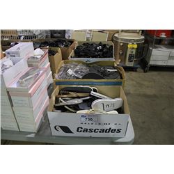 2 BOXES OF ASSORTED SIZED BRIDAL SANDALS