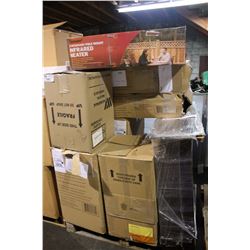 PALLET OF FIREPLACE PARTS