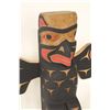 Image 2 : EMIL THIBERT, HAND CARVED "RAVEN" TOTEM 24" HIGH X 38" WIDE