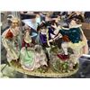 Image 1 : EAST GERMANY PORCELAIN MUSICIAN FIGURINE 14" W X 10" H