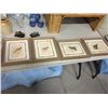 Image 1 : Set of 4 Framed Bird Prints (9.5" X 11.75")
