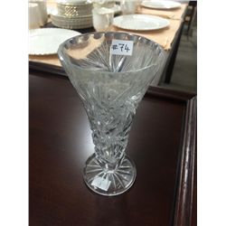 Small Pinwheel Crystal Vase (6" high)