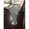 Image 1 : Small Pinwheel Crystal Vase (6" high)