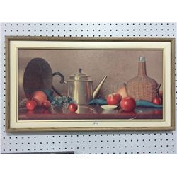 Framed Hunter Print on Board (27.5" X 15.5")