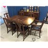 Image 1 : Solid Walnut Dining Suite Including Table, 6 Chairs and Buffet