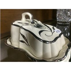 Sandland England Covered Butter Dish