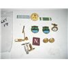 Image 1 : ASSORTED US NAVY RIBBONS/PINS & BUTTONS *INCLUDES COMSUBPAC* SOME ITEMS ARE BROKE!! GENTLEMANS FAMIL