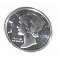 SILVER MERCURY HEAD DIME 1/10oz .999 FINE SILVER *MS HIGH GRADE*!! MERCURY HEAD CAME OUT OF SAFE BOX