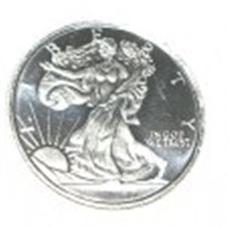 SILVER WALKING LIBERTY HEAD 1/10oz .999 FINE SILVER *MS HIGH GRADE*!! WALKING LIBERTY CAME OUT OF SA