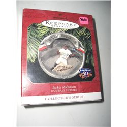 1997 HALLMARK KEEPSAKE ORNAMENT-NEW IN THE BOX *BASEBALL HEROES-JACKIE ROBINSON* ORIGINAL PRICE $12.