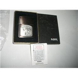 VINTAGE *ZIPPO-CAMEL* LIGHTER IN ORIGINAL BOX W/PAPERWORK NEVER USED!! LIGHTER CAME OUT OF SAFE!!