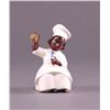 Image 1 : Black Americana porcelain figurine.  Small crack in