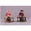 Image 1 : Antique pair of polychrome cast iron Amish figure book