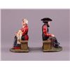 Image 2 : Antique pair of polychrome cast iron Amish figure book