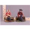 Image 6 : Antique pair of polychrome cast iron Amish figure book