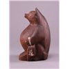 Image 4 : Rare 1900's Japanese wood carved bear. (Size: See last