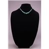 Image 2 : Native American green turquoise necklace. (Size: See