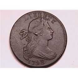 1798 Bust Cent XF45