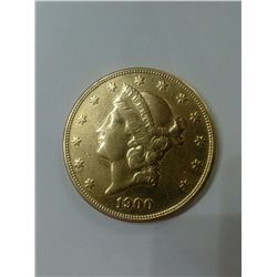 1900 $20 GOLD LIBERTY. 114 YEAR OLD COIN