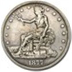 1877 Trade Dollar AU-55