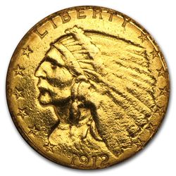 $2 1/2 GOLD INDIAN ( MINTED 1908-1929) Date not specified