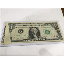 1969-C Series $1 Error Federal Reserve Note