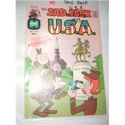 1973 *RARE* VOL.1 JULY NO.5 COMIC *SAD SACKS USA* COMIC BOOK VALUE $15.00!! COMIC CAME OUT OF SAFE!!