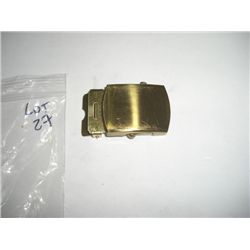 US NAVY ISSUED BRASS BELT BUCKLE STAMPED *SOLID BRASS-MADE IN USA*!! GENTLEMANS FAMILY WE ARE LIQUID