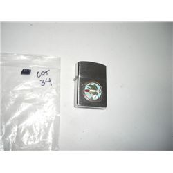 VINTAGE US NAVY SILVER LIGHTER *USS POMFRET SS391 SUBMARINE* -EXTREMELY RARE STAMPED *ROSETTE-JAPAN*