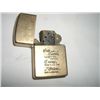 VINTAGE 1963 10K GOLD FILLED OVER SILVER *ZIPPO* LIGHTER INSCRIBED *10 YEARS-GOD GRANT ME THE SERENI