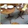 Image 1 : 2 Mahogany Pie Crust Tables - 2 Times the Money