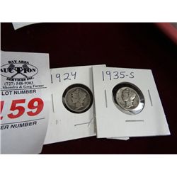 Mercury Dimes 2-Pack 1924 & 1935