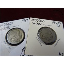 Buffalo Nickel 2-Pack 1919/1920-D