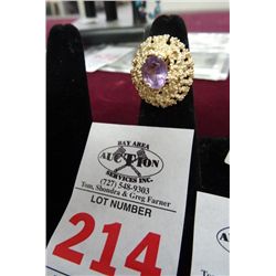 Ladies Amethyst Ring 14 KG