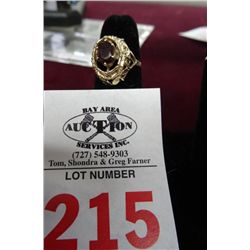 Ladies Garnet Ring 14 KG