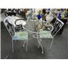 Image 1 : Iron & Glass Top Bistro Table