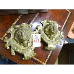 2 Cast Metal Door Knockers - 2 Times the Money