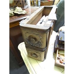 Carved Wood Drawers From Sewing Machine Cabinet