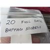 Image 2 : Bag of 20 Full Date Buffalo Nickels