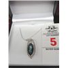 Image 1 : Custom Mystic Sapphire Necklace - Marked .925