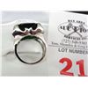 Image 2 : 5 Ct. Emerald Ring - Marked .925