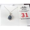 Image 1 : Mystic Sapphire Necklace - Marked .925