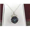 Image 1 : Odyssey Mystic Sapphire Estate Necklace - Marked .925