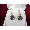 Image 1 : Floating Amethyst Earrings - Marked .925