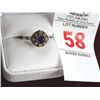 Image 1 : Floating Amethyst Ring - Marked .925